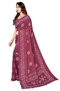 Stylish Women Georgette Printed Saree with Blouse piece-thumb2