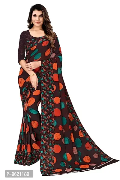 Fancy Georgette Saree with Blouse Piece for Women