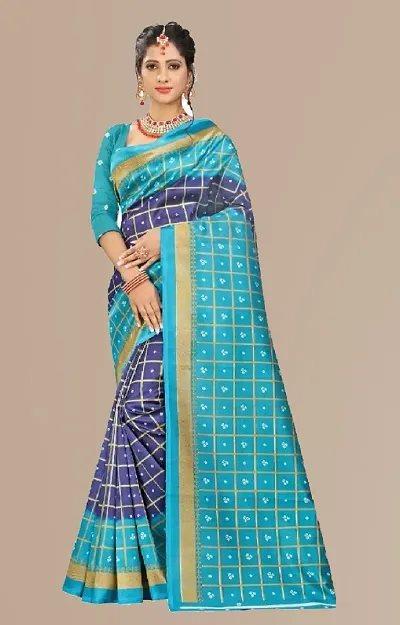 Printed Mysore Silk Sarees with Blouse Piece