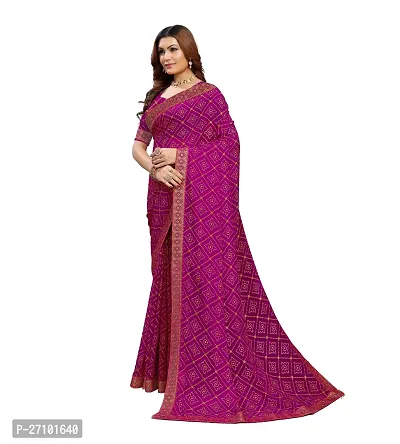 Stylish Women Georgette Printed Saree with Blouse piece-thumb2