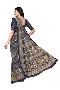 Stylish Women Georgette Printed Saree with Blouse piece-thumb1