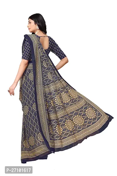 Stylish Women Georgette Printed Saree with Blouse piece-thumb2