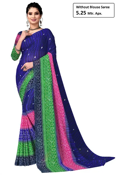 Stylish Georgette Sarees without Blouse piece