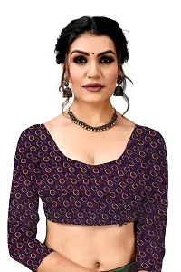 Trendy Georgette Printed Saree With Blouse Piece For Women-thumb2