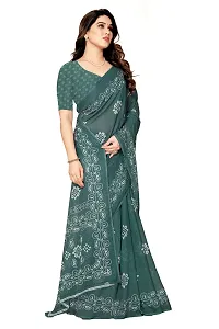 Stylish Women Georgette Printed Saree with Blouse piece-thumb3