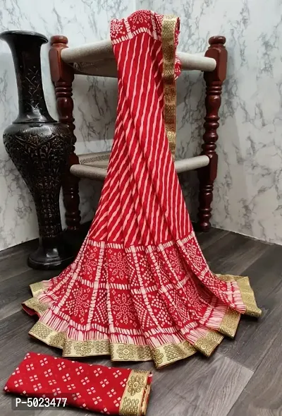 Beautiful Georgette Saree with Blouse piece