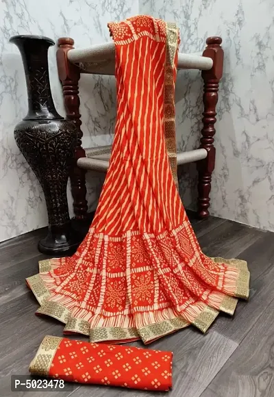 Beautiful Georgette Saree with Blouse piece