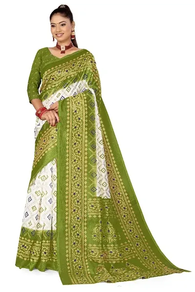 Stylish Women Mysore Silk Saree with Blouse piece