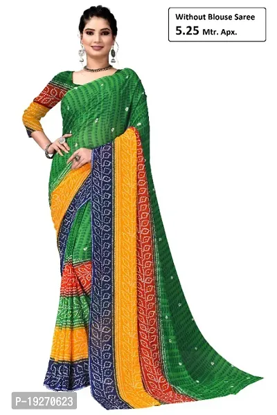 Georgette Printed Saree Without Blouse Piece