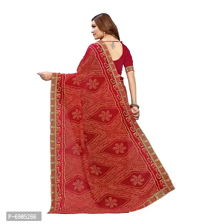 Fancy Women Georgette Printed Saree with Blouse-thumb5
