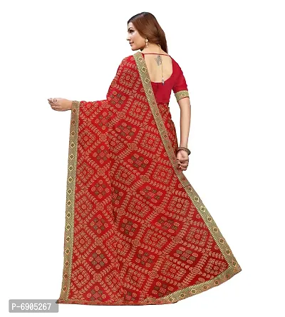 Fancy Women Georgette Printed Saree with Blouse-thumb4