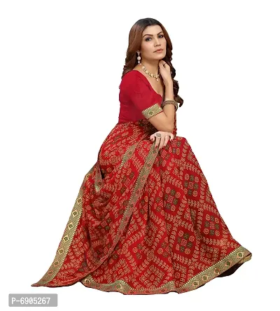 Fancy Women Georgette Printed Saree with Blouse-thumb5