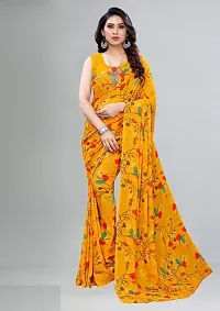 Classic Georgette Printed Saree with Blouse Piece, Pack of 3-thumb1