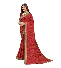 Fancy Women Georgette Printed Saree with Blouse-thumb3