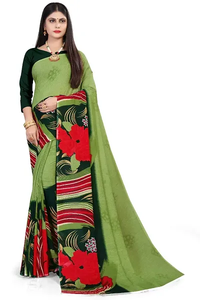 Stylish Art Silk Saree with Blouse piece For Women