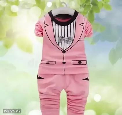 Fabulous Printed Pink Clothing Set For Boy-thumb0