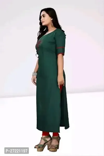 fancy tree solid cotton kurti for women-thumb3