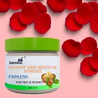 Jambu Painless Instant Hair Removal Premium Quality Waxing Powder For Men and Women - Ubtan Flavour-thumb2