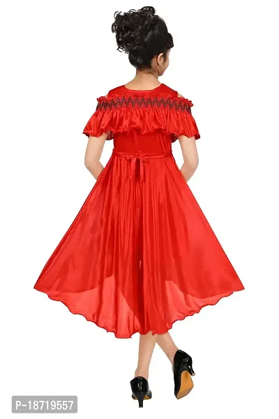 Highlight Fashion Premium Baby Girls Fairy Dress-Pack of 1 (1-2 years, red)-thumb4
