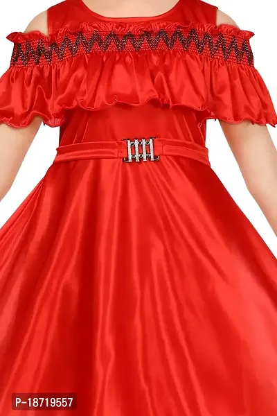 Highlight Fashion Premium Baby Girls Fairy Dress-Pack of 1 (1-2 years, red)-thumb3