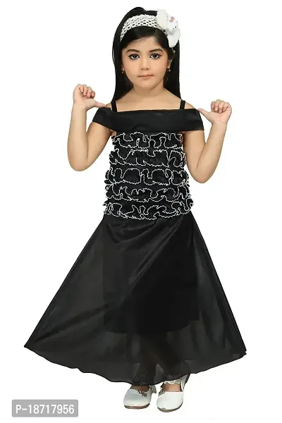 Highlight Fashion Premium Baby Girls Black Diana Dress-Pack of 1