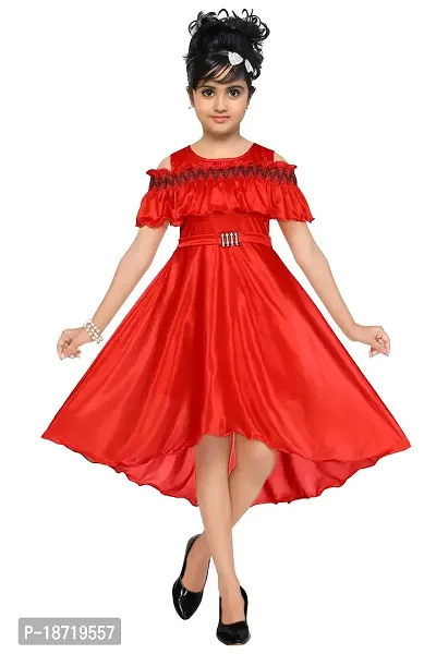 Highlight Fashion Premium Baby Girls Fairy Dress-Pack of 1 (1-2 years, red)