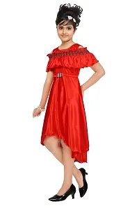 Highlight Fashion Premium Baby Girls Fairy Dress-Pack of 1 (1-2 years, red)-thumb1