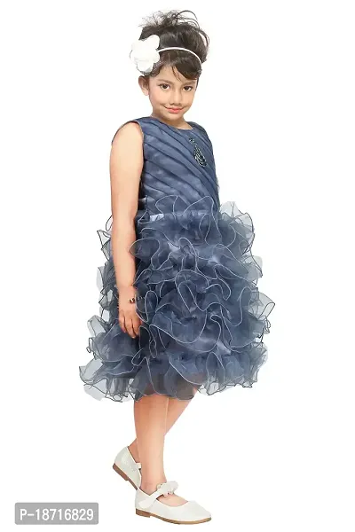 Highlight Fashion Premium Baby Girls Net somia Dress-Pack of 1-thumb2