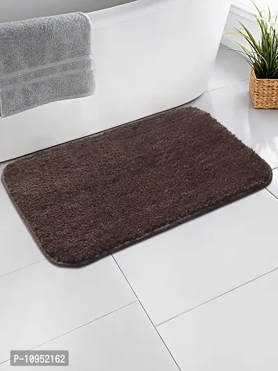 YAMUNGA Microfiber Mats with Anti Skid Backing (Coffee, Set of 2, 40 x 60 cm)-thumb2