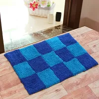 Super Modern Pure Cotton Anti Skid Water Obsorbing Bath Mat - 20 Inch x 30 Inch, Multi Color-thumb1