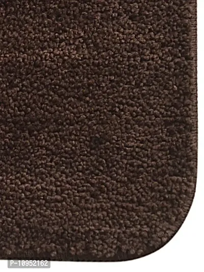 YAMUNGA Microfiber Mats with Anti Skid Backing (Coffee, Set of 2, 40 x 60 cm)-thumb4