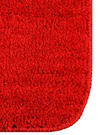 Yamunga batmat with Anti Skid Backing,Colour Red Set of 2( 40 x 60 cm)-thumb2