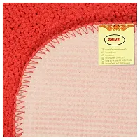 YAMUNGA Microfiber Mat with Anti Skid Backing (Red, Set of 2, 40 x 60 cm)-thumb2