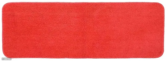 YAMUNGA Polyester Anti Skid Backing Kitchen Mats (Red, 40 x 120, 40 x 60 cm) -Set of 2-thumb3