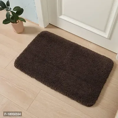 YAMUNGA Super Soft Anti Skid Solid Bathroom Rugs for Home, Bedroom, Living Rooms Entrance Microfiber Door mats Size 40x60 CM with 23mm Pile Hight