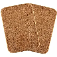 Yamunga Mats with Anti Skid Backing,Colour Beige Set of 2 (40 x 60 cm)-thumb1