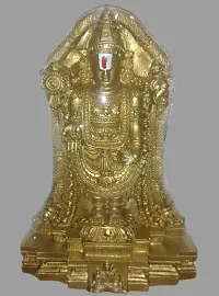 SRI VARI / VENKATESA PERUMAL / Vishnu / VENKATESWARA / Balaji / TIRUPATHI Swamy Idols 14CM Height-thumb1