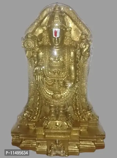 SRI VARI / VENKATESA PERUMAL / Vishnu / VENKATESWARA / Balaji / TIRUPATHI Swamy Idols 14CM Height-thumb2