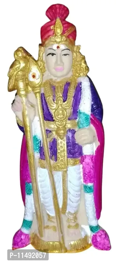 Lord RAJA MURUGAN / Palani RAJA MURUGAN /SUBRAMANIYASWAMY Idols 15 cm Height-thumb0