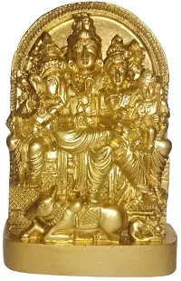 Siva Family Statue 4.5"" Shiva, Parvati, Ganesh, and Kartikeya Idol - 11cm Height-thumb1