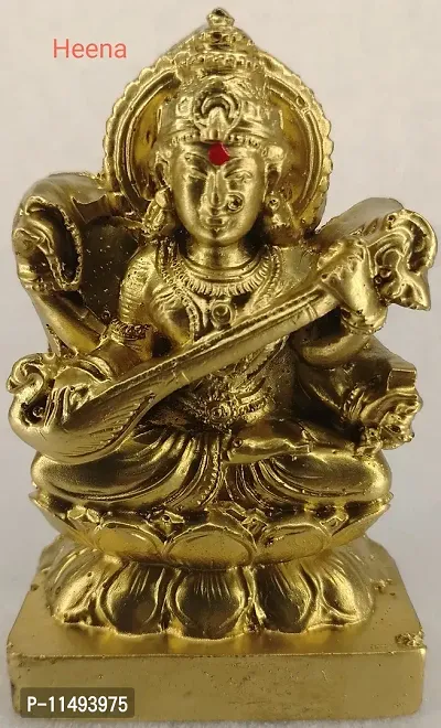 Goddess SARASWATHI Devi / SARADHA / Vidya Devi Idol 8 cm Height