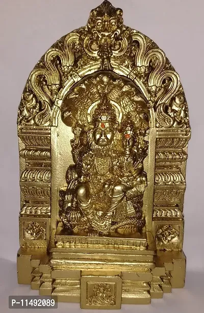 Lord Narasihma & Lakshmi / Lakshmi NARASIMHA SWAY POLYMARBLE Idol 15 cm Height-thumb3