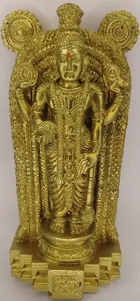 GURUVAYURAPPAN / GURUVAYOOR Temple /Guruvayurappan POLYMARBLE Idol 14 cm Height-thumb1
