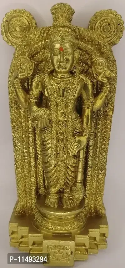 GURUVAYURAPPAN / GURUVAYOOR Temple /Guruvayurappan POLYMARBLE Idol 14 cm Height-thumb2
