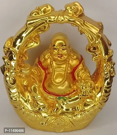 Laughing Buddha / Happy Man Ring Model / Wealth and PROSPEROUS 8 cm Height-thumb0