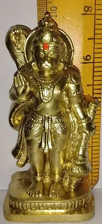 Lord Hanuman / ANJANEYA / MARUTHI Standing Posture POLYMARBLE Idol 10 cm Height-thumb1