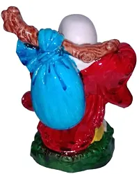 Colourful Laughing Buddha is Carrying Money Bag 13 cm Height-thumb2