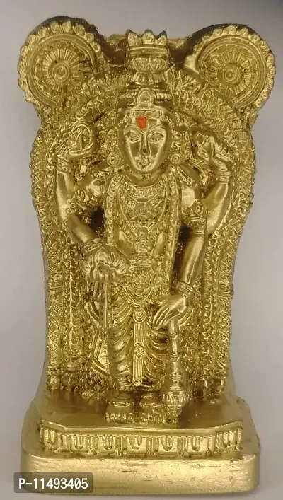 GURUVAYURAPPAN / GURUVAYOOR Temple /Guruvayurappan POLYMARBLE Idol 10 cm Height-thumb0