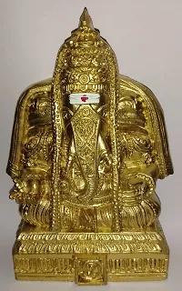 PILLAYARPATTI Ganesha / GANPATHI / VINAYAGAR / Lord Ganesha Big / KARPAGA VINAYAGAR / VALAMPURI VINAYAGA /Large Size Table Ganesh 15CM-thumb1