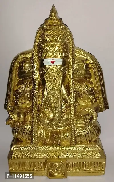 PILLAYARPATTI Ganesha / GANPATHI / VINAYAGAR / Lord Ganesha Big / KARPAGA VINAYAGAR / VALAMPURI VINAYAGA /Large Size Table Ganesh 15CM-thumb2